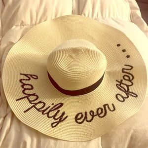‘Happily Ever After’ floppy honeymoon hat